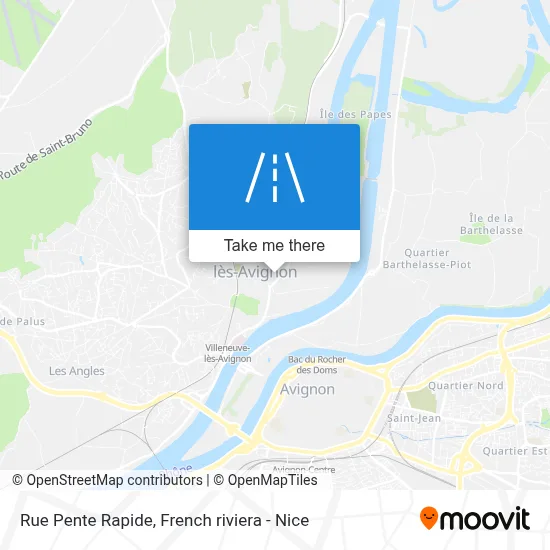 Mapa Rue Pente Rapide