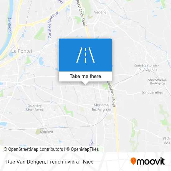 Rue Van Dongen map