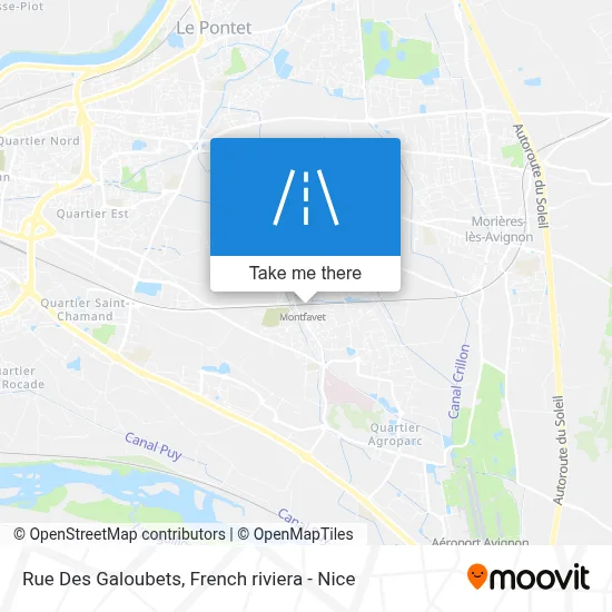 Rue Des Galoubets map