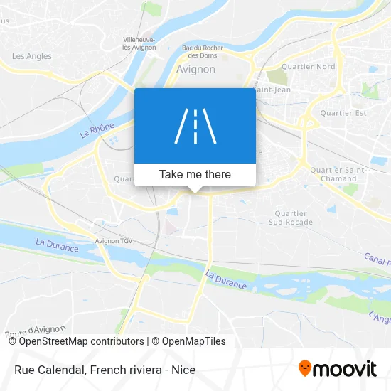 Mapa Rue Calendal
