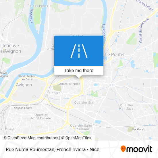 Rue Numa Roumestan map