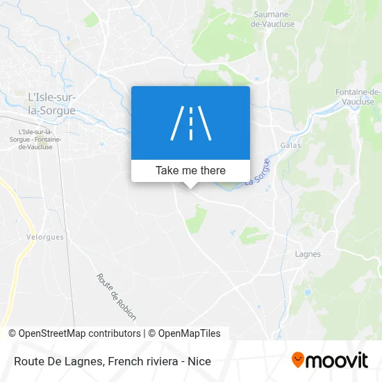Route De Lagnes map