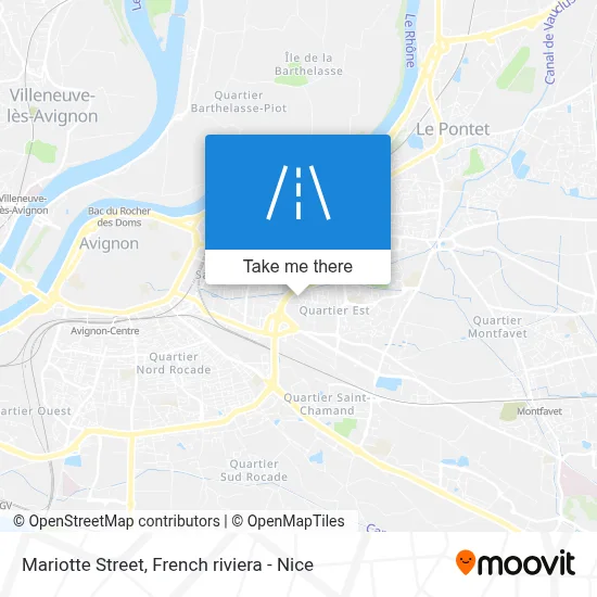 Mapa Rue Mariotte