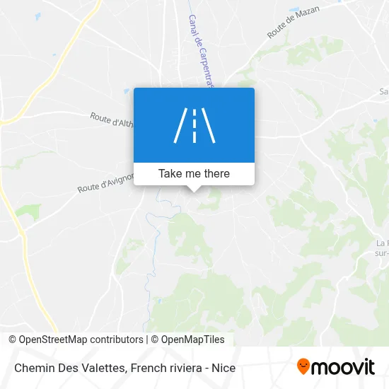 Chemin Des Valettes map