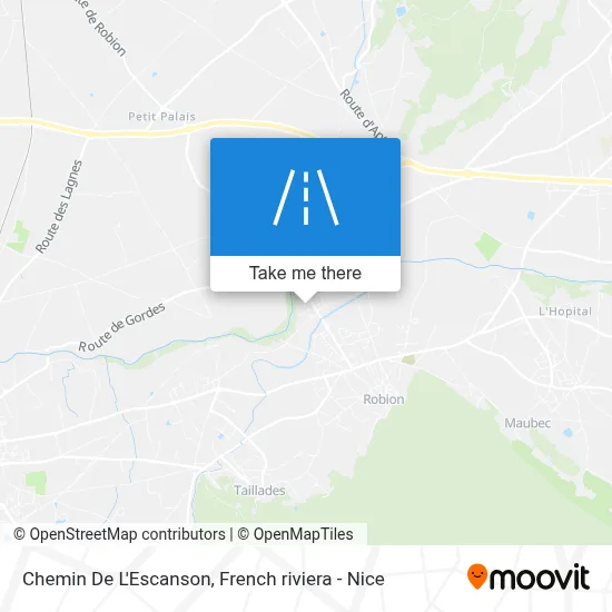 Chemin De L'Escanson map