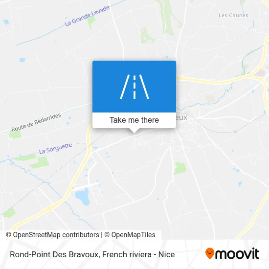Mapa Rond-Point Des Bravoux