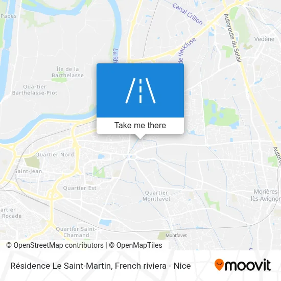Résidence Le Saint-Martin map