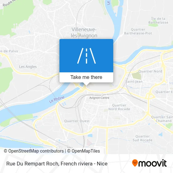Mapa Rue Du Rempart Roch