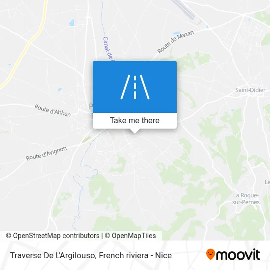 Traverse De L'Argilouso map