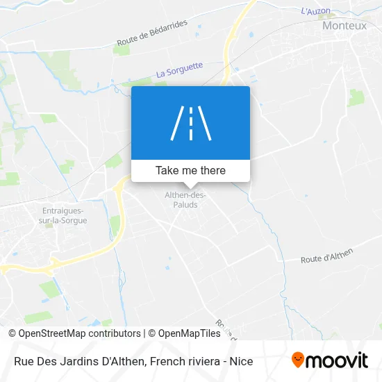 Rue Des Jardins D'Althen map