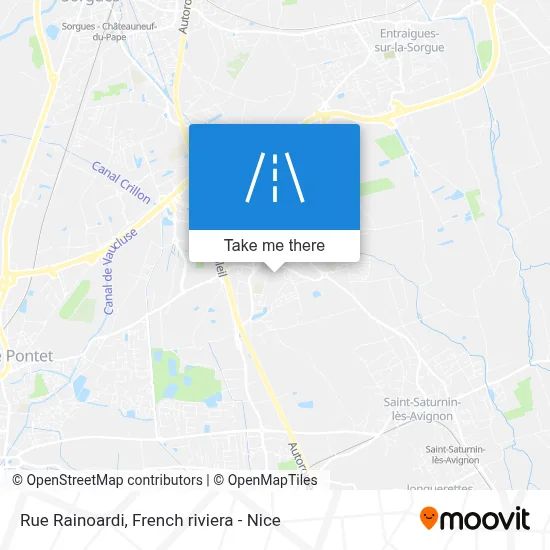 Mapa Rue Rainoardi