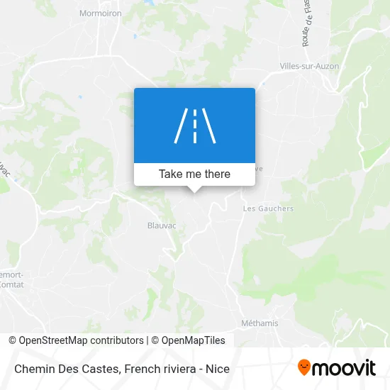 Chemin Des Castes map