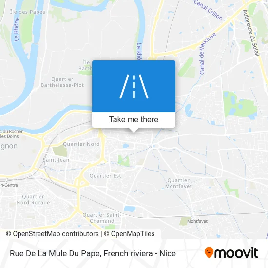 Rue De La Mule Du Pape map
