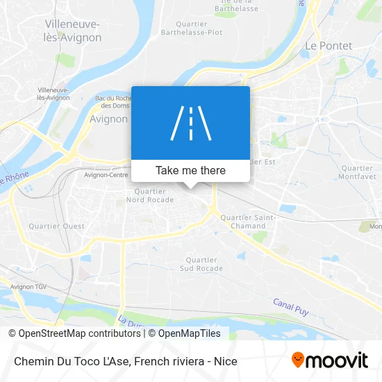 Chemin Du Toco L'Ase map