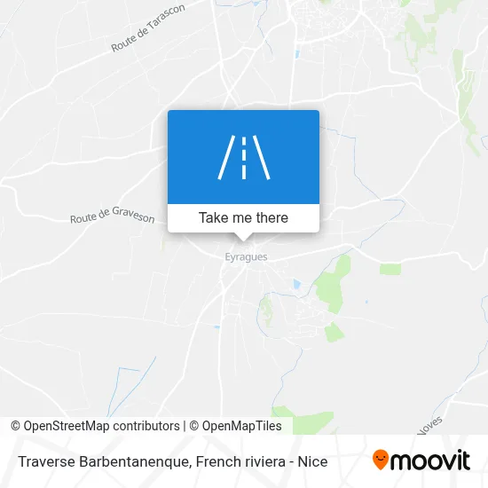 Traverse Barbentanenque map