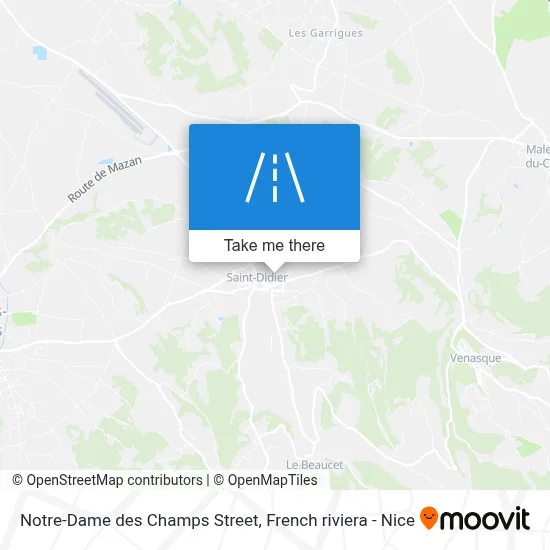Mapa Rue Notre-Dame Des Champs