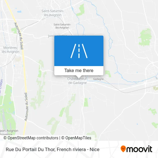 Rue Du Portail Du Thor map