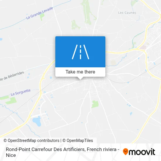 Rond-Point Carrefour Des Artificiers map
