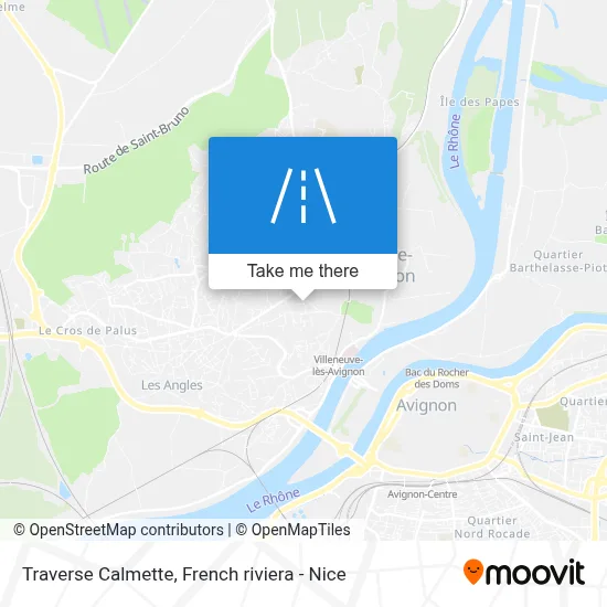 Traverse Calmette map