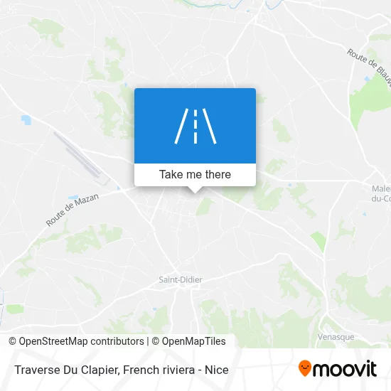 Traverse Du Clapier map