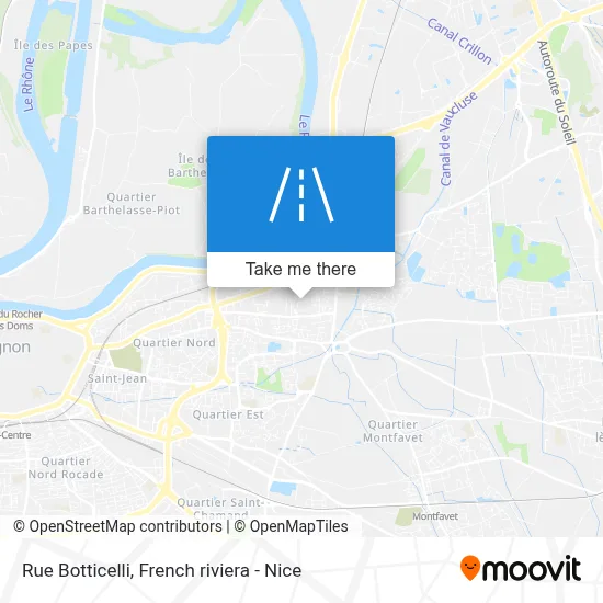 Mapa Rue Botticelli