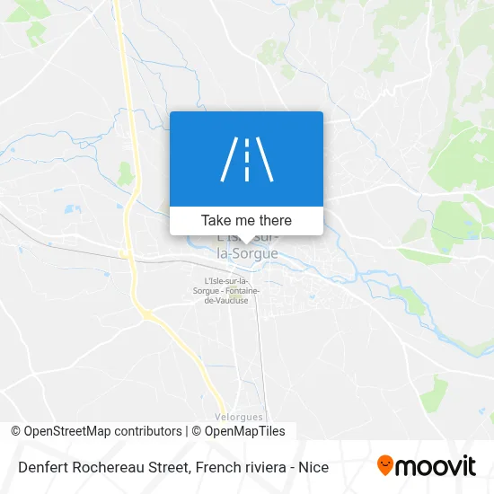 Mapa Rue Denfert Rochereau