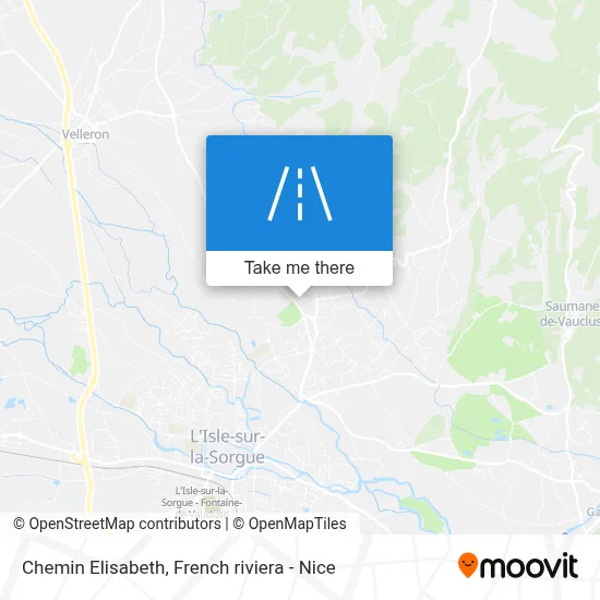 Chemin Elisabeth map