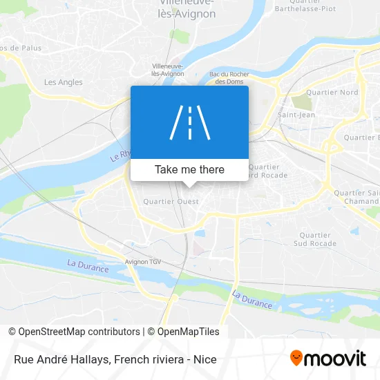 Rue André Hallays map