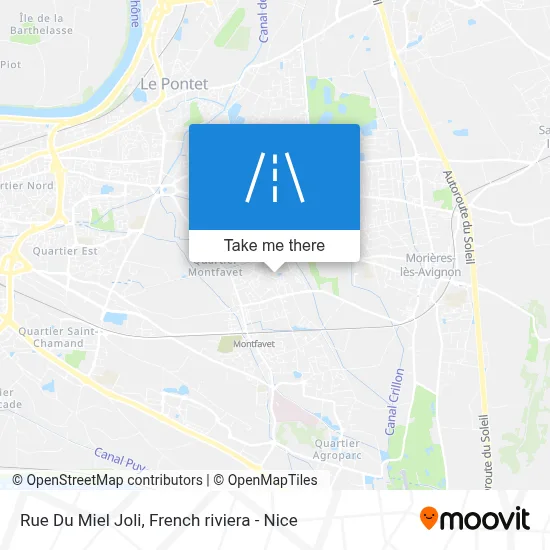 Rue Du Miel Joli map