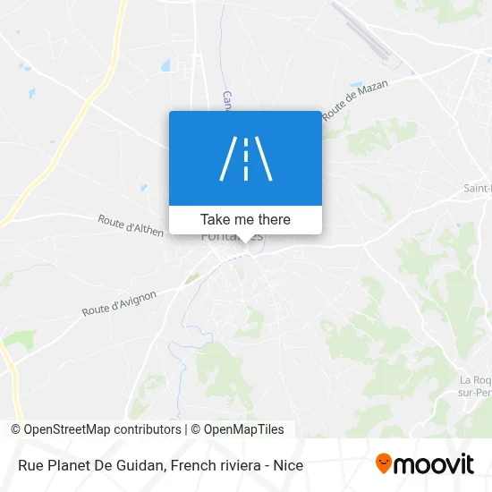 Rue Planet De Guidan map