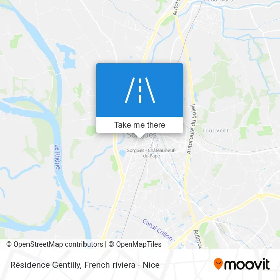 Résidence Gentilly map