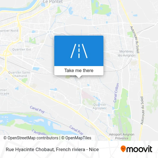 Mapa Rue Hyacinte Chobaut