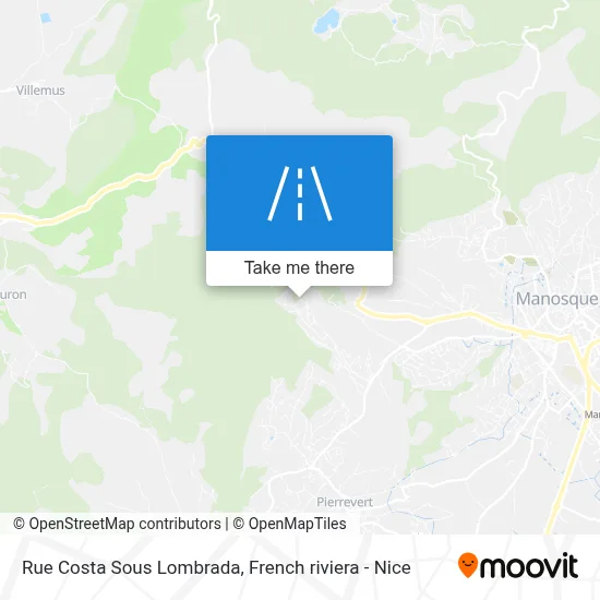 Rue Costa Sous Lombrada map
