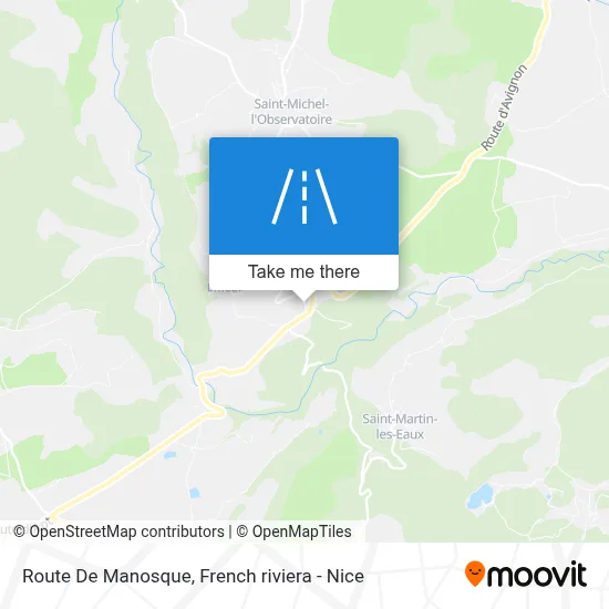 Route De Manosque map