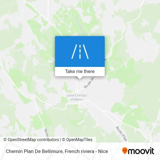 Chemin Plan De Bellimure map