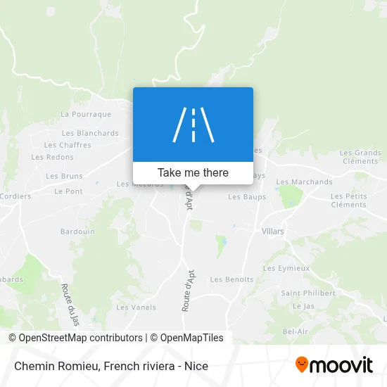 Chemin Romieu map