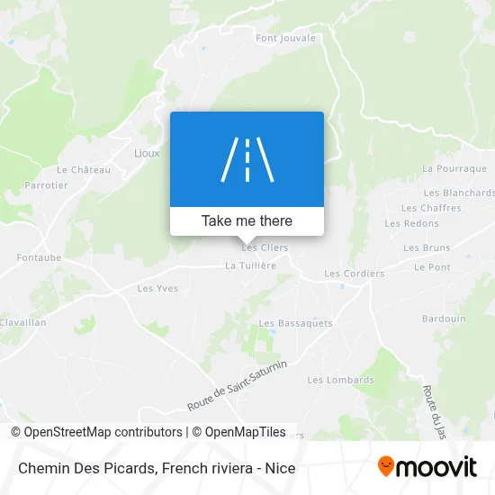 Chemin Des Picards map