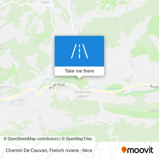 Chemin De Cauvan map