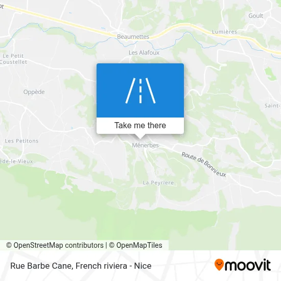 Mapa Rue Barbe Cane
