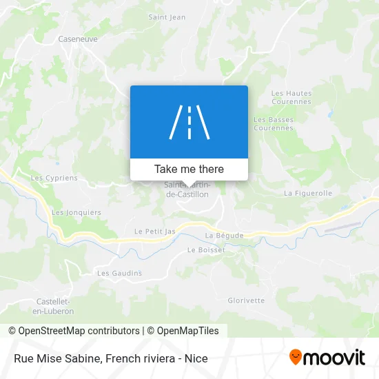 Rue Mise Sabine map