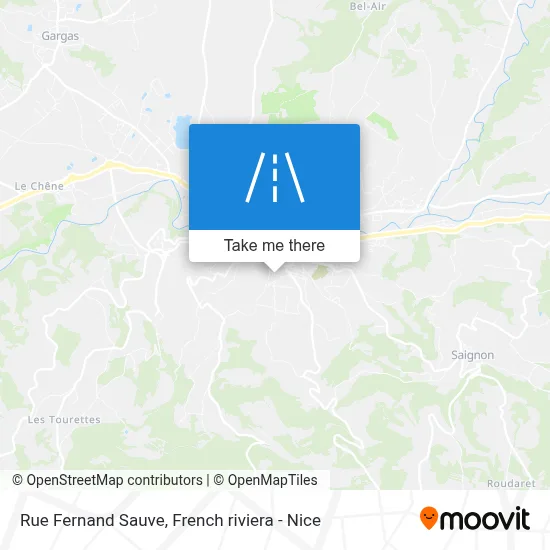 Mapa Rue Fernand Sauve