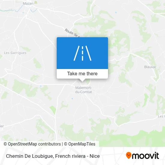 Chemin De Loubigue map