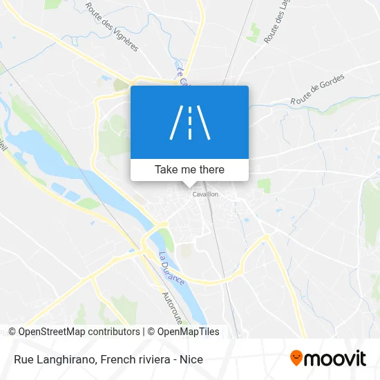 Rue Langhirano map