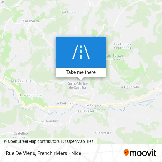 Mapa Rue De Viens