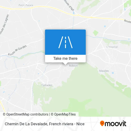 Chemin De La Devalade map