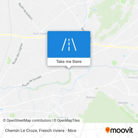 Chemin Le Croze map