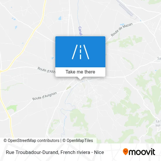 Rue Troubadour-Durand map