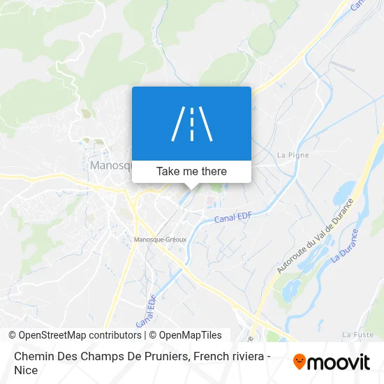 Chemin Des Champs De Pruniers map