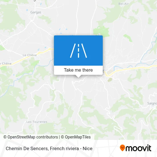 Chemin De Sencers map