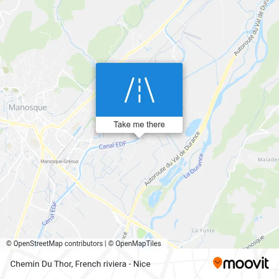Chemin Du Thor map